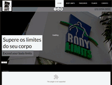 Tablet Screenshot of bodylimits.com.br